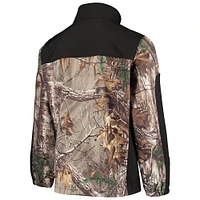 Veste à fermeture éclair intégrale Dunbrooke Realtree Camo/Noir Jacksonville Jaguars Circle Hunter pour hommes