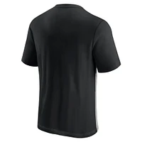 Men's Fanatics Black/Heathered Gray Jacksonville Jaguars Colorblock T-Shirt