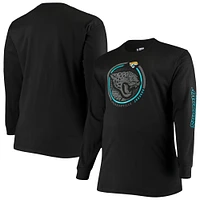 T-shirt noir à manches longues Fanatics Jacksonville Jaguars Big & Tall Color Pop pour hommes