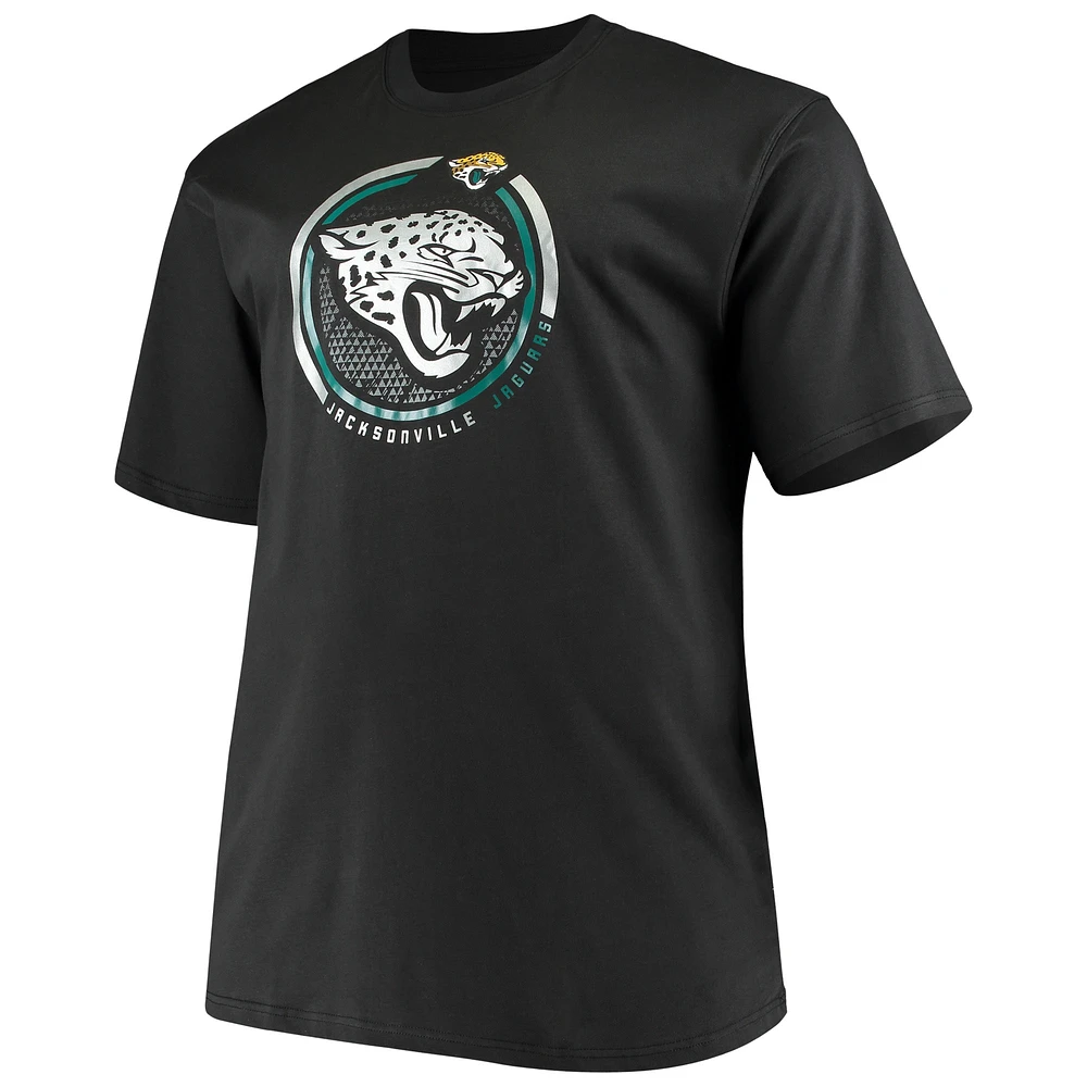 Men's Fanatics Black Jacksonville Jaguars Big & Tall Color Pop T-Shirt