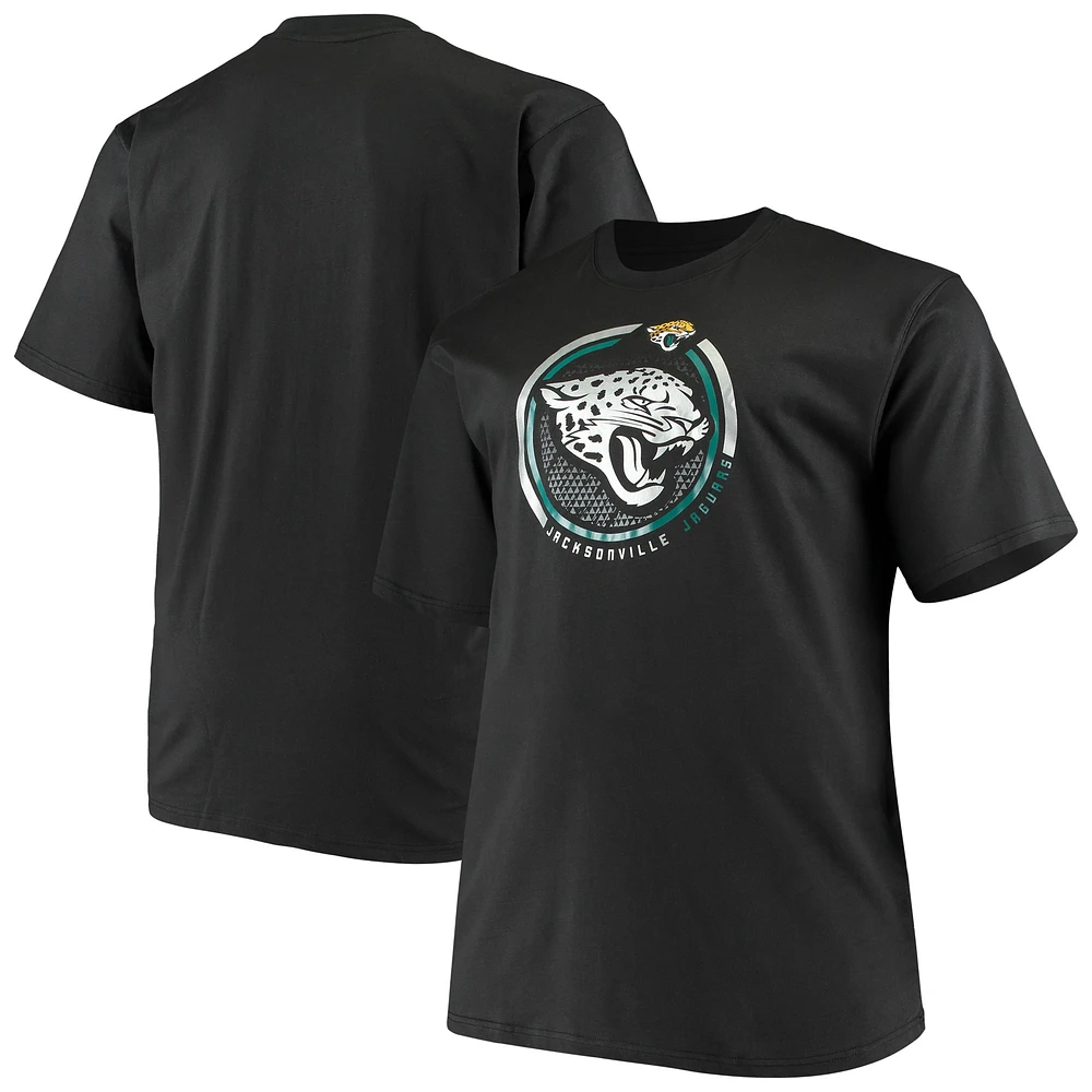 Men's Fanatics Black Jacksonville Jaguars Big & Tall Color Pop T-Shirt