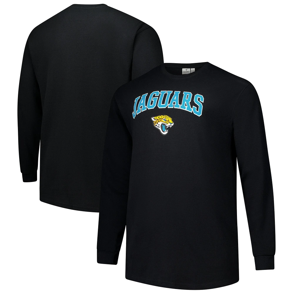 T-shirt thermique à manches longues pour hommes Fanatics Black Jacksonville Jaguars Big & Tall