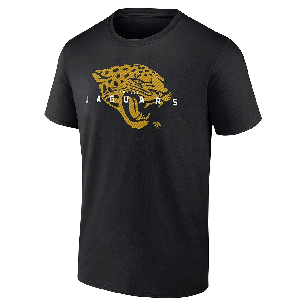 T-shirt coordonné noir pour hommes Fanatics Jacksonville Jaguars