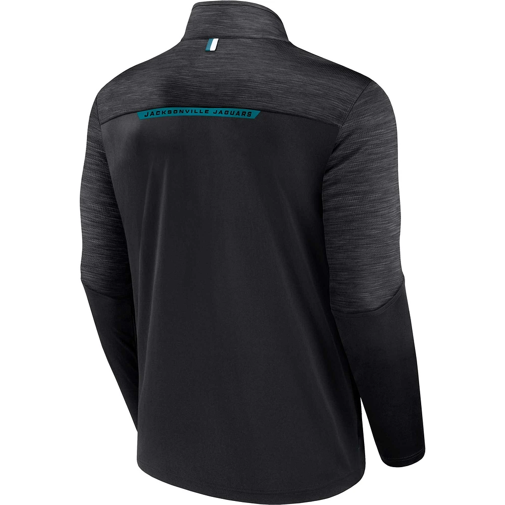 Men's Fanatics Black Jacksonville Jaguars Defender Half-Zip Top