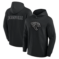 T-shirt à capuche manches longues noir Jacksonville Jaguars Elements Blaze Tri-Blend pour hommes Fanatics