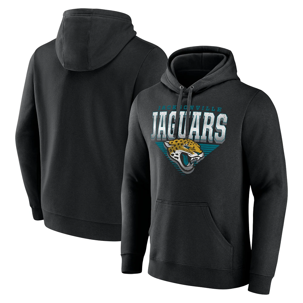 Men's Fanatics Black Jacksonville Jaguars Geometric Chrome Pullover Hoodie