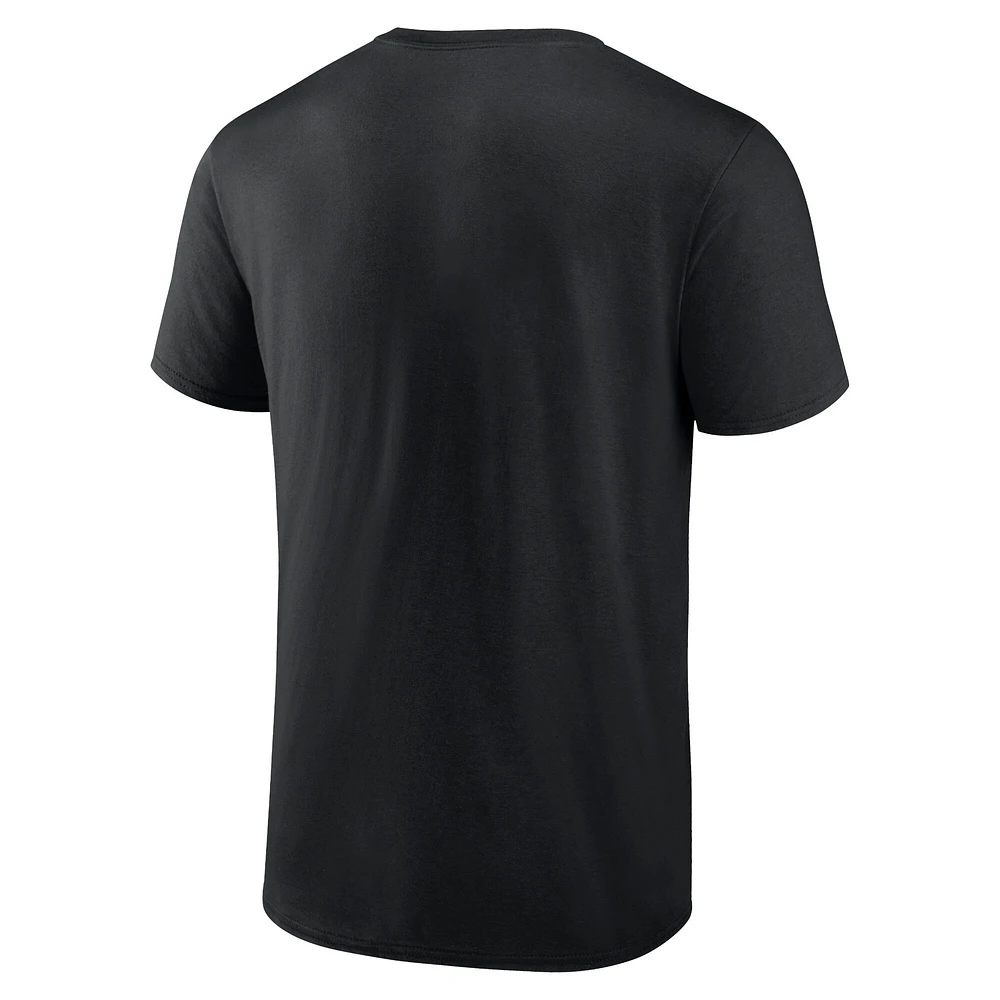 T-shirt noir difficile à battre Fanatics pour hommes des Jaguars de Jacksonville