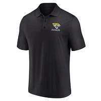 Polo Fanatics noir pour homme des Jaguars de Jacksonville Lockup