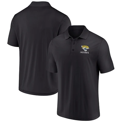 Polo Fanatics noir pour homme des Jaguars de Jacksonville Lockup