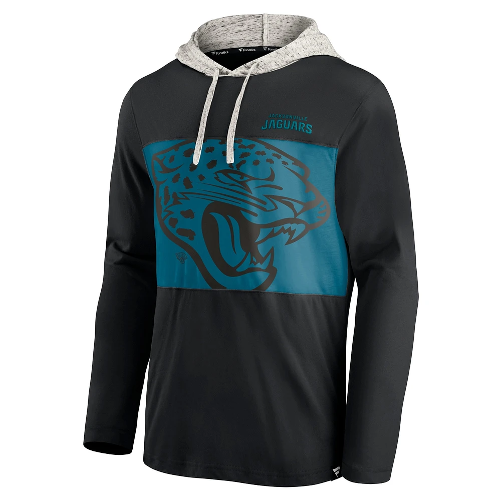 Men's Fanatics Black Jacksonville Jaguars Long Sleeve Hoodie T-Shirt