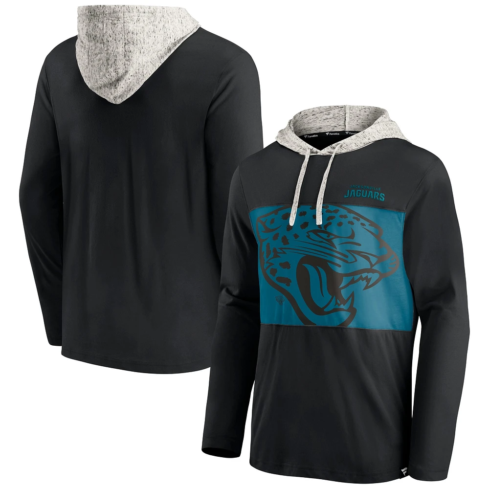 Men's Fanatics Black Jacksonville Jaguars Long Sleeve Hoodie T-Shirt