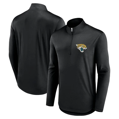 Haut noir à quart de zip Fanatics pour hommes des Jacksonville Jaguars Quarterback