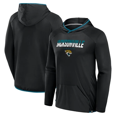 T-shirt à manches longues et capuche transitionnel pour homme Fanatics Black Jacksonville Jaguars