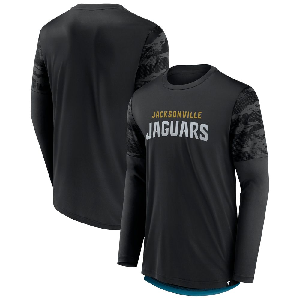 Fanatics Branded Men's Fanatics Branded Black/Teal Jacksonville Jaguars  Square Off Long Sleeve T-Shirt