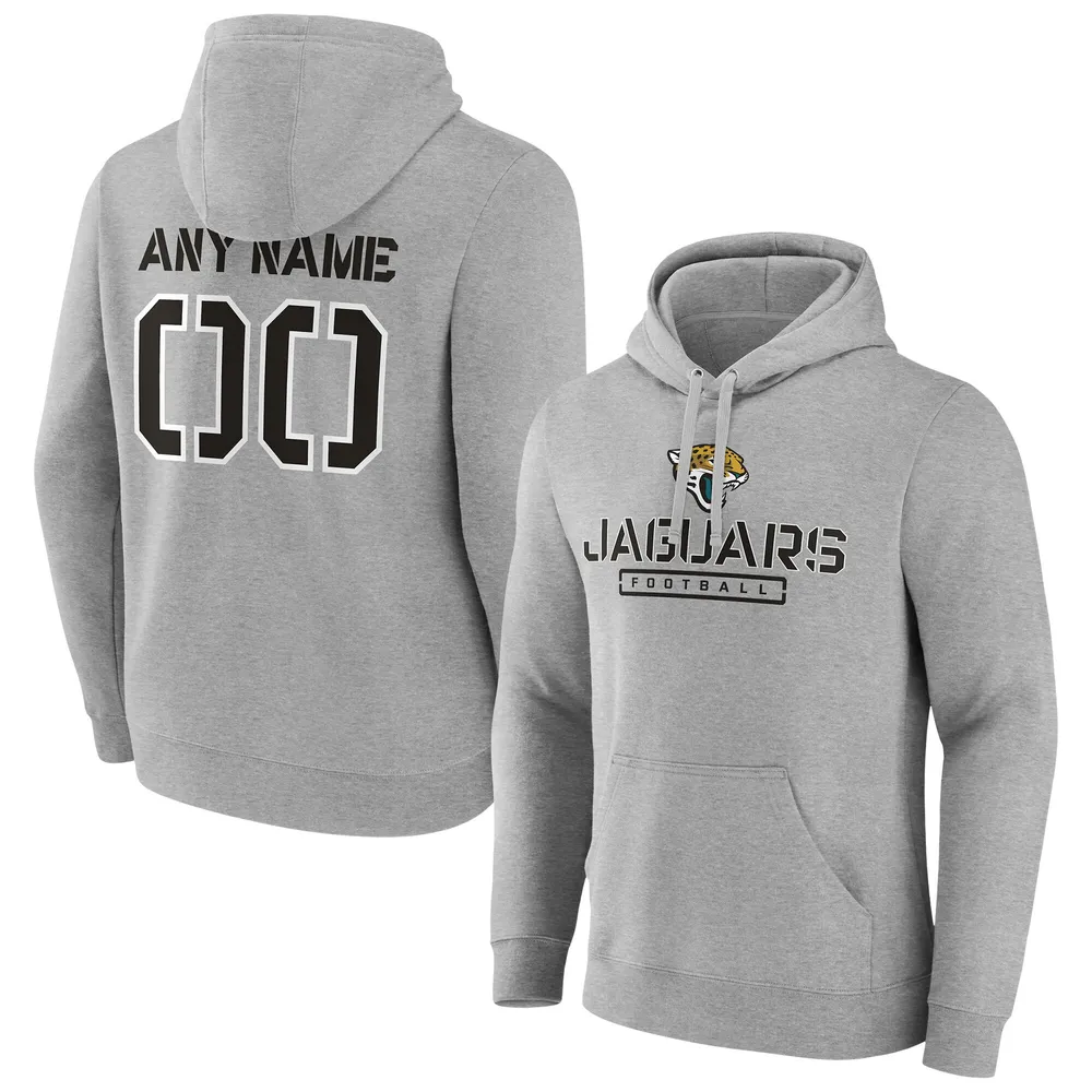 Lids Jacksonville Jaguars Fanatics Branded Personalized Name & Number  Evanston Stencil Pullover Hoodie - Gray