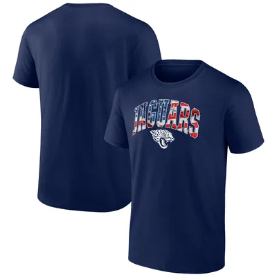 Jacksonville Jaguars Fanatics Branded Banner Wave Logo T-Shirt - Navy