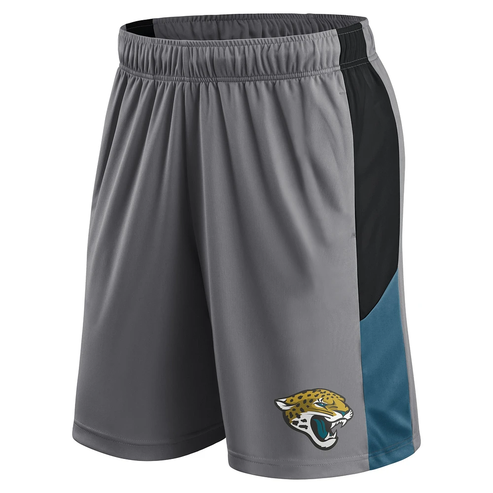 Men's Fanatics Gray Jacksonville Jaguars Primary Logo Shorts