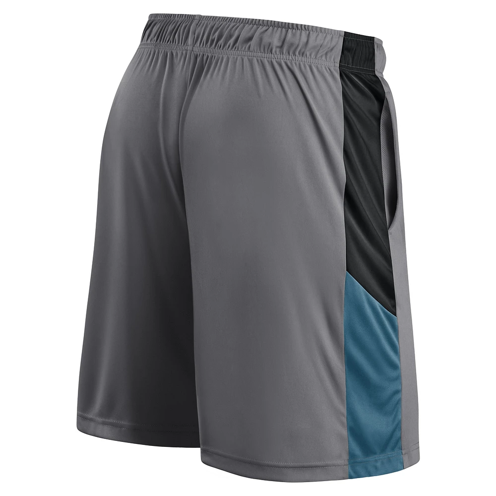 Men's Fanatics Gray Jacksonville Jaguars Primary Logo Shorts