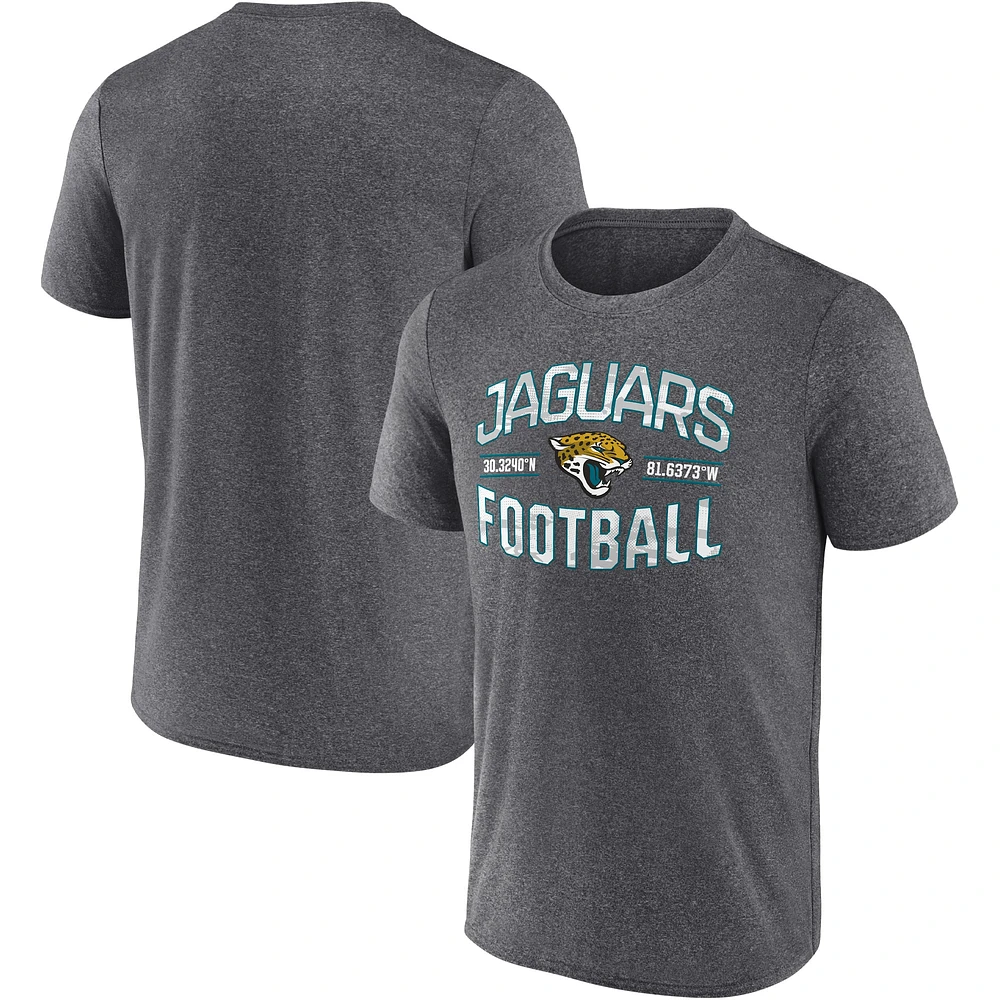 Men's Fanatics Heathered Charcoal Jacksonville Jaguars Want To Play T-Shirt