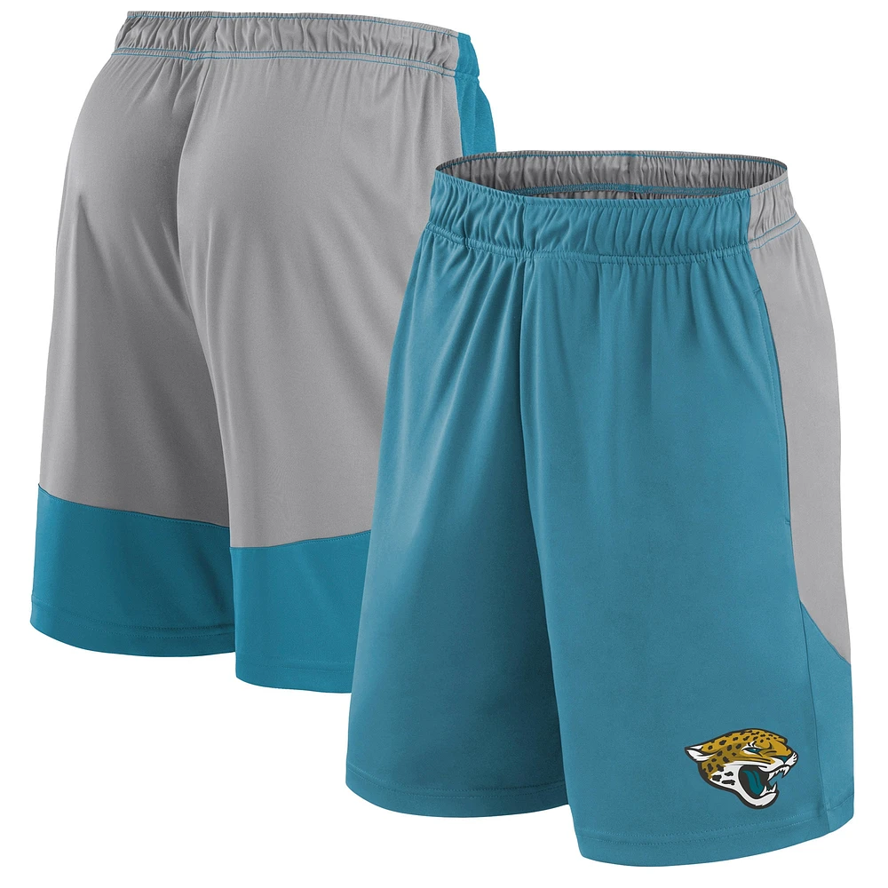 Short avec logo de l'équipe Big & Tall des Jacksonville Jaguars Fanatics pour hommes, bleu sarcelle