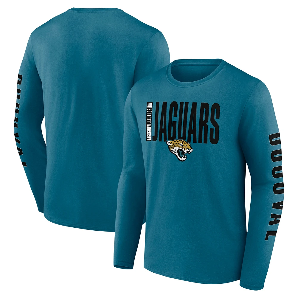 Men's Fanatics Teal Jacksonville Jaguars Vision Long Sleeve T-Shirt