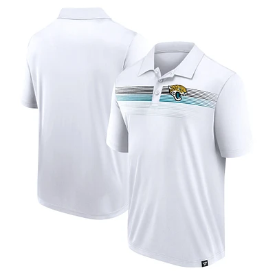 Polo sublimé grand et blanc Jacksonville Jaguars Fanatics pour hommes