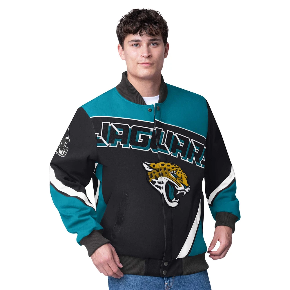 Veste à boutons-pression G-III Extreme Jacksonville Jaguars Maximum Racing pour homme, noire