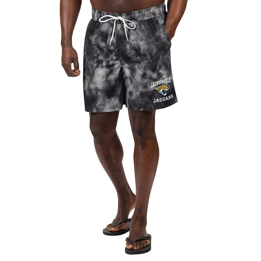 Men's G-III Sports by Carl Banks  Black Jacksonville Jaguars Change Up Volley Swim Trunks