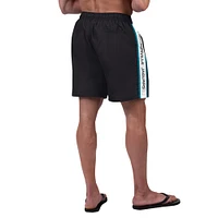 Men's G-III Sports by Carl Banks Black Jacksonville Jaguars Streamline Volley Swim Shorts