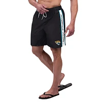 Men's G-III Sports by Carl Banks Black Jacksonville Jaguars Streamline Volley Swim Shorts