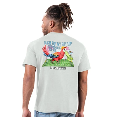 Men's Margaritaville Gray Jacksonville Jaguars Flip Flop T-Shirt
