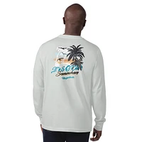 Men's Margaritaville Gray Jacksonville Jaguars It's Five O'Clock Somewhere Long Sleeve T-Shirt
