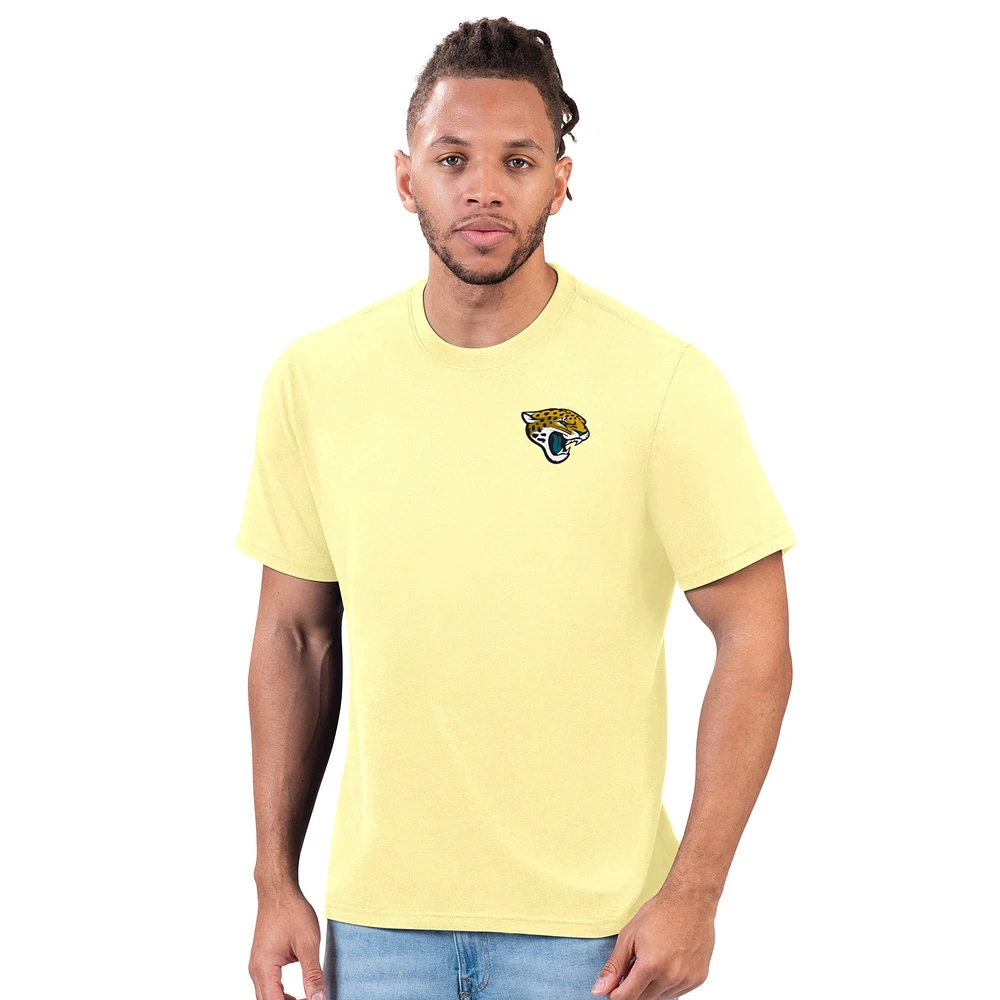 T-shirt jaune Hail Mary des Jaguars de Jacksonville pour hommes Margaritaville