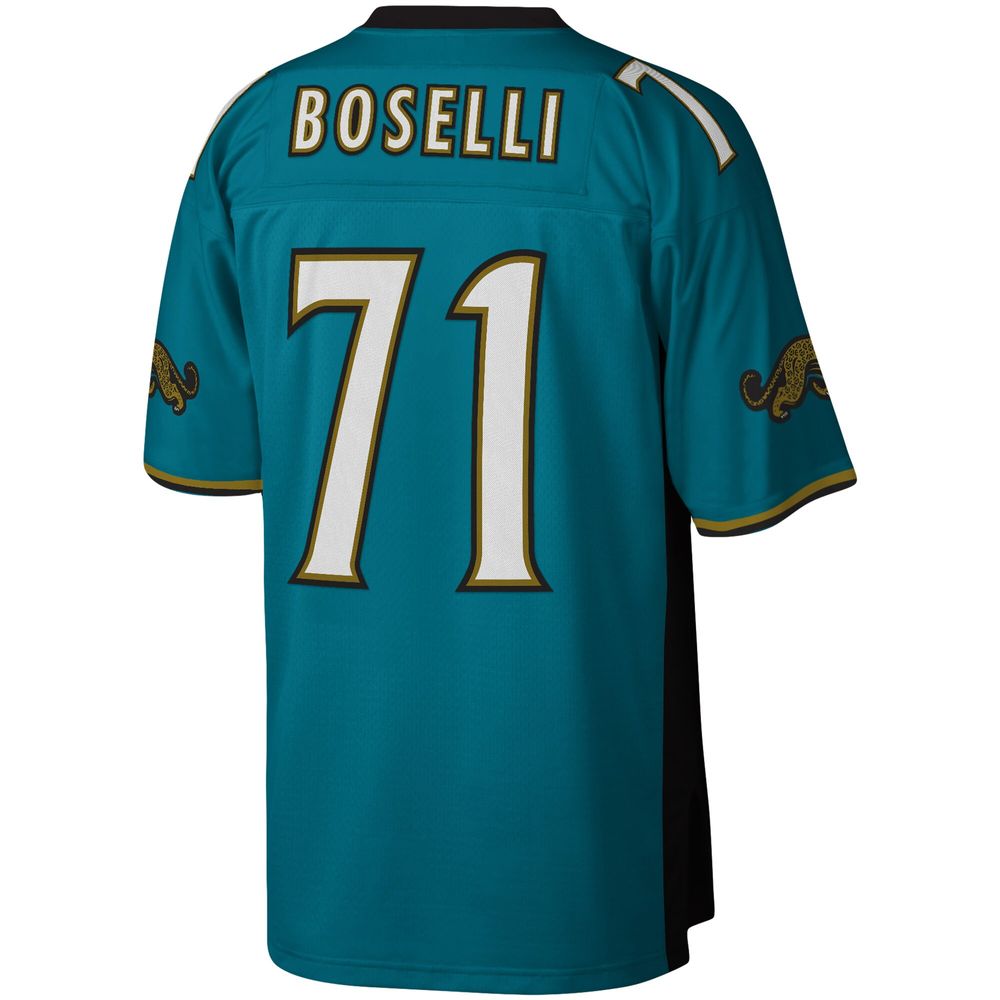 Men's Mitchell & Ness Tony Boselli Teal Jacksonville Jaguars Legacy Replica Jersey