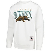 Sweat-shirt à capuche blanc Jacksonville Jaguars Duval Classic Logos pour homme de Mitchell & Ness