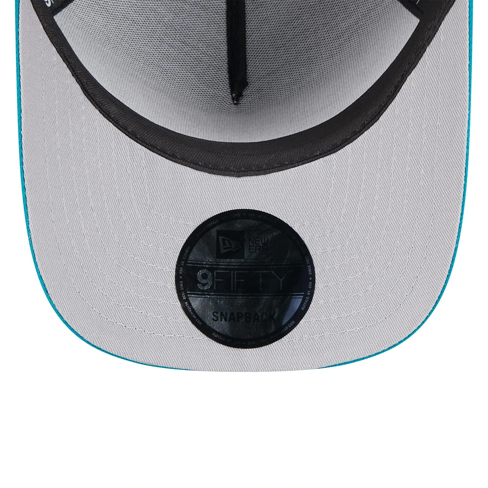 Men's New Era /Teal Jacksonville Jaguars 2025 NFL Draft A-Frame 9FIFTY Snapback Hat