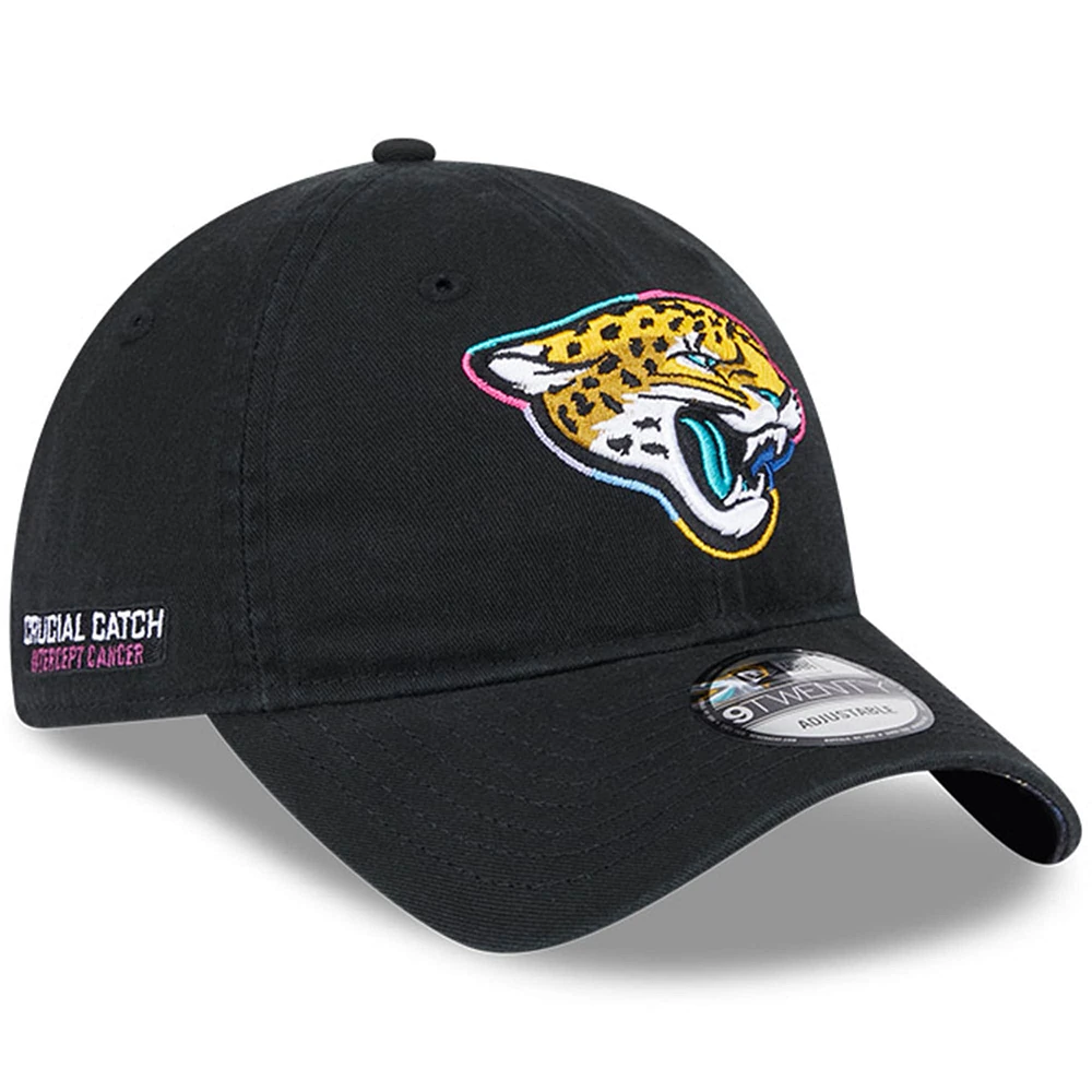 Casquette ajustable Jacksonville Jaguars 2024 NFL Crucial Catch 9TWENTY noire New Era pour homme