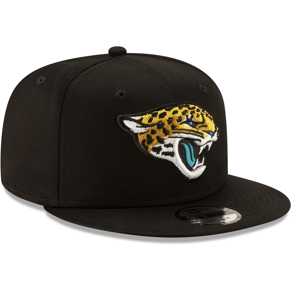 Casquette ajustable Snapback 9FIFTY Basic des Jacksonville Jaguars New Era pour homme, noire