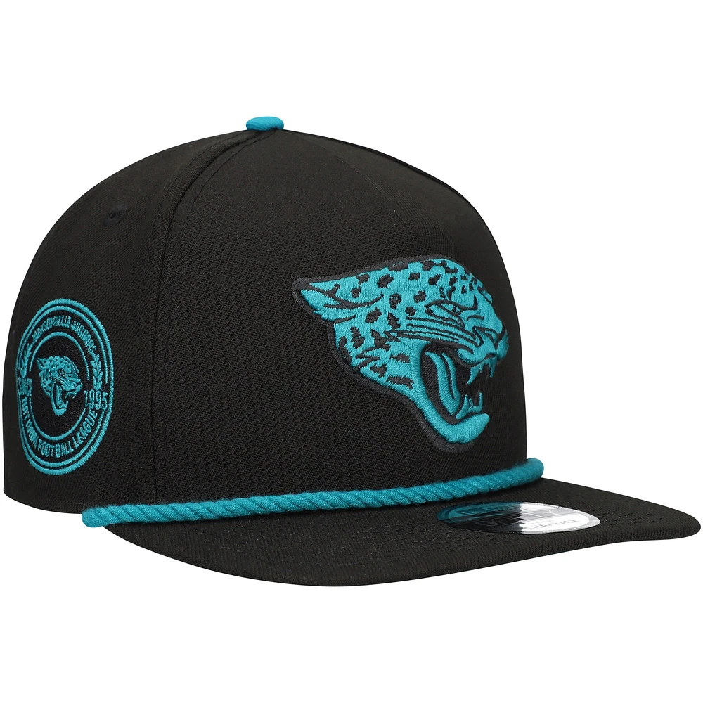 Casquette Snapback noire des Jacksonville Jaguars New Era pour hommes