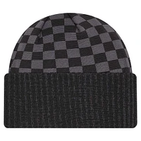 Men's New Era Black Jacksonville Jaguars Checkered Cuffed Knit Hat