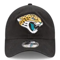 Casquette ajustable noire Jacksonville Jaguars Core Classic 9TWENTY New Era pour homme