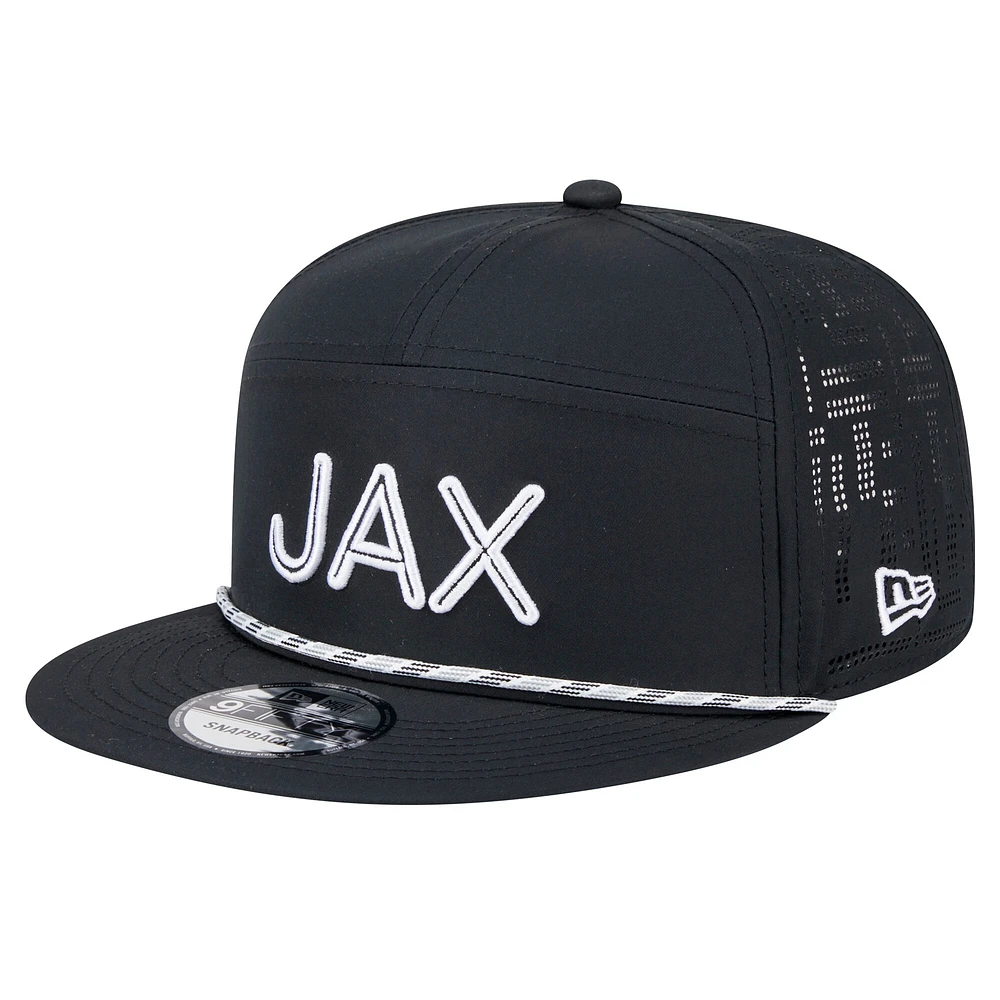 Casquette à visière snapback Hydro 9FIFTY Jacksonville Jaguars noire New Era pour homme