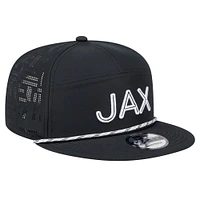 Casquette à visière snapback Hydro 9FIFTY Jacksonville Jaguars noire New Era pour homme