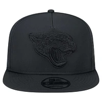 Men's New Era Black Jacksonville Jaguars Hydro A-Frame 9FIFTY Snapback Hat