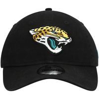 Men's New Era Black Jacksonville Jaguars Logo Core Classic 2.0 9TWENTY Adjustable Hat