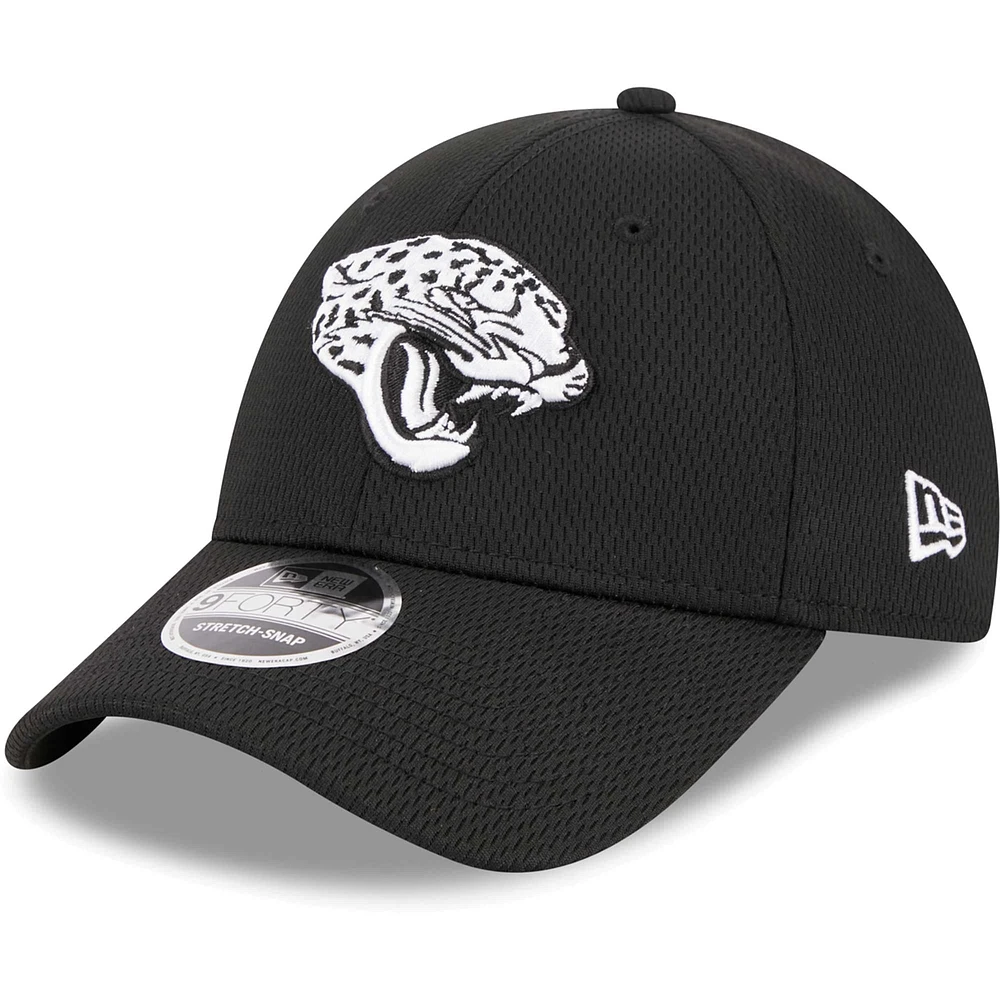 Casquette réglable noire Main B-Dub 9FORTY des Jaguars de Jacksonville New Era pour hommes