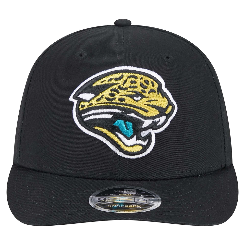 Casquette à visière plate noire Jacksonville Jaguars 9FIFTY de New Era pour homme