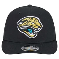 Men's New Era Black Jacksonville Jaguars Main Low Profile 9FIFTY Snapback Hat