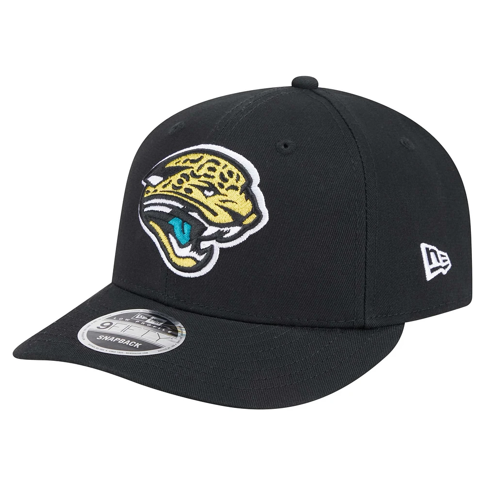 Men's New Era Black Jacksonville Jaguars Main Low Profile 9FIFTY Snapback Hat