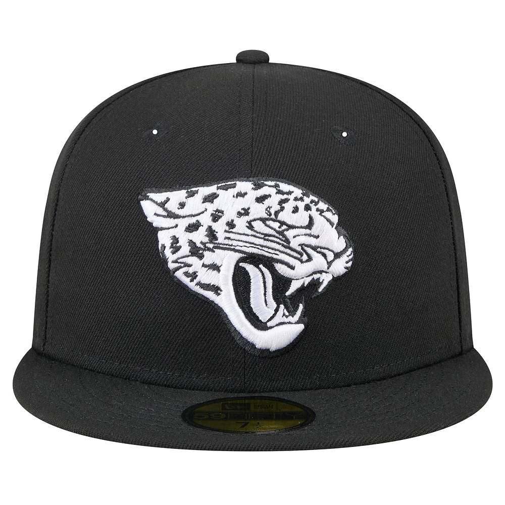 Men's New Era Black Jacksonville Jaguars  Main Patch 59FIFTY Fitted Hat